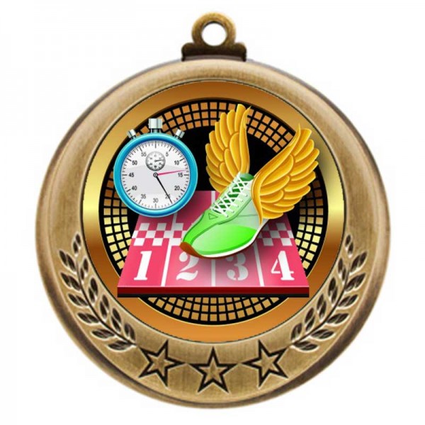 Gold Track Medal 2.75" - MMI4770G-PGS016