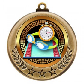 Médaille Natation Or 2.75" - MMI4770G-PGS033