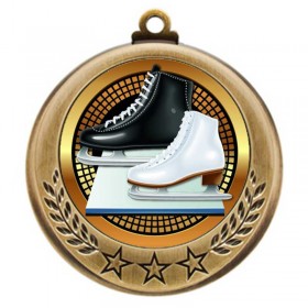 Médaille Patinage Artistique Or 2.75" - MMI4770G-PGS037