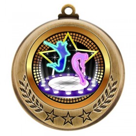 Médaille Danse Or 2.75" - MMI4770G-PGS054