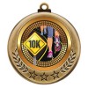Gold 10K Run Medal 2.75" - MMI4770G-PGS072