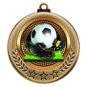 Gold Soccer Medal 2.75" - MMI4770G-PGS076