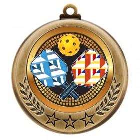 Gold Pickleball Medal 2.75" - MMI4770G-PGS077