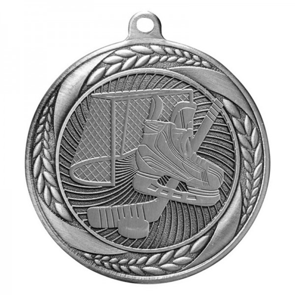 Hockey Silver Medal 2 1/4 in MS210AS