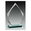 Jade Glass Trophy 9" H - GL15207B