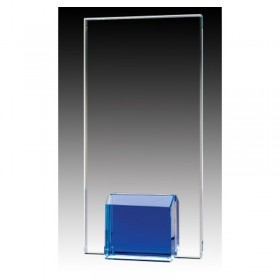 Blue Glass Trophy 8" H - GL1802B-BU