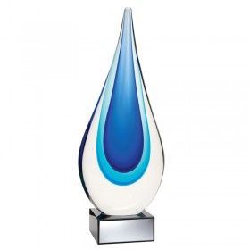 Glass Droplet Trophy 9.5" H - GA 6170B