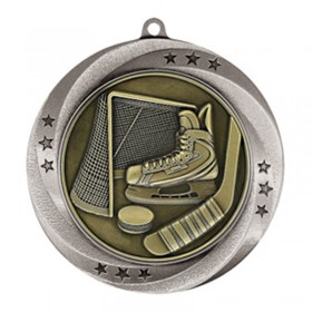 Silver Hockey Medal 2.75" - MMI54910S