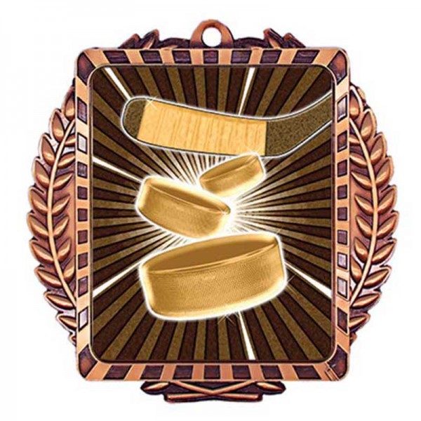 Bronze Hockey Medal 3.5" - MML6010Z