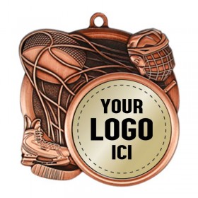 Médaille Hockey Bronze 2.5" - MSI-2510Z logo