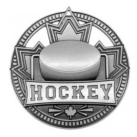 Silver Hockey Medal 2.75" - MSN510S