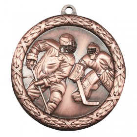 Bronze Hockey Medal 2.5" - MST410Z