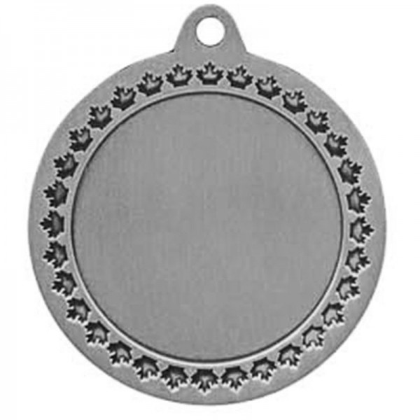 Silver Medal with Logo 2.75" - MMI579S back