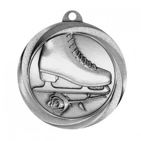 Figure Skating Silver Medal 2" - MSL1037S