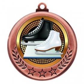 Médaille Patinage Artistique Bronze 2.75" - MMI4770Z-PGS037