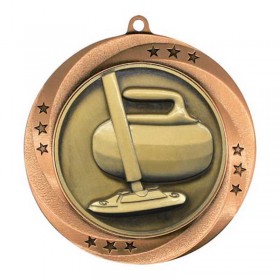 Bronze Curling Medal 2.75" - MMI54947Z