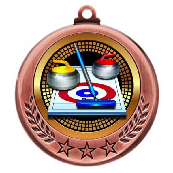 Médaille Curling Bronze 2.75" - MMI4770Z-PGS047