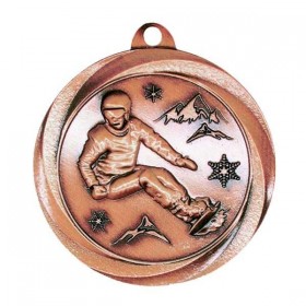Bronze Snowboard Medal 2" - MSL1081Z