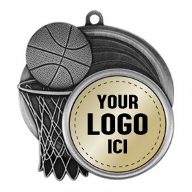 Médaille Basketball Argent 2.5" - MSI-2503S logo