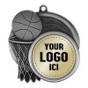 Silver Basketball Medal 2.5" - MSI-2503S logo