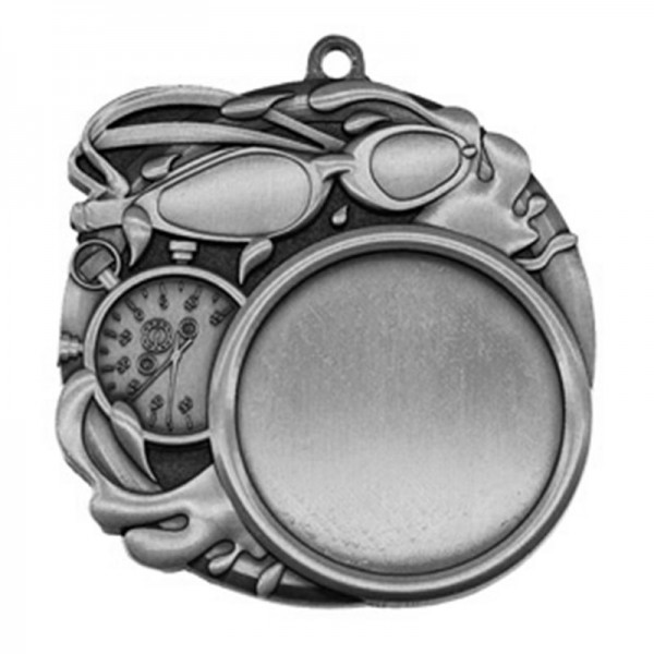 Médaille Natation Argent 2.5" - MSI-2514S recto