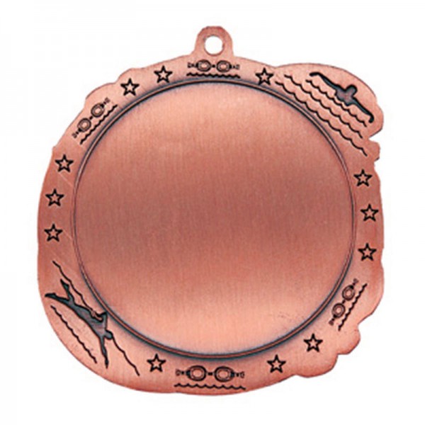 Médaille Natation Bronze 2.5" - MSI-2514Z verso