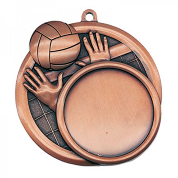 Médaille Volleyball Bronze 2.5" - MSI-2517Z recto