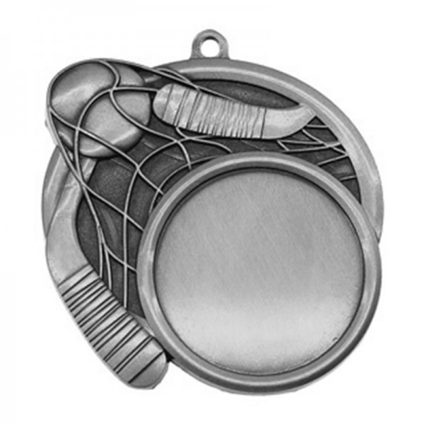 Silver Ball Hockey Medal 2.5" - MSI-2521S front
