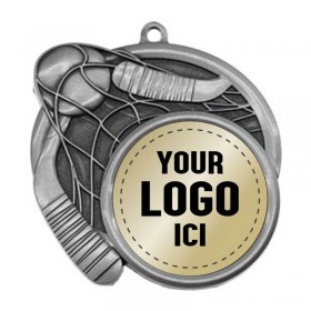 Médaille Dek Hockey Argent 2.5" - MSI-2521S logo