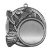 Silver Lacrosse Medal 2.5" - MSI-2528S front
