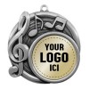 Silver Music Medal 2.5" - MSI-2530S logo