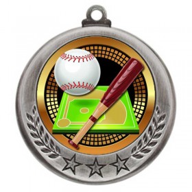 Silver Baseball Medal 2.75" - MMI4770S-PGS002