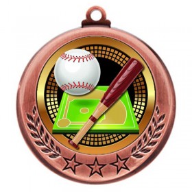 Médaille Baseball Bronze 2.75" - MMI4770Z-PGS002