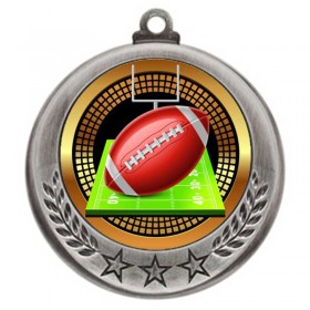 Médaille Football Argent 2.75" - MMI4770S-PGS007