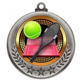 Médaille Tennis Argent 2.75" - MMI4770S-PGS015