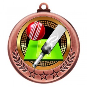 Bronze Cricket Medal 2.75" - MMI4770Z-PGS022