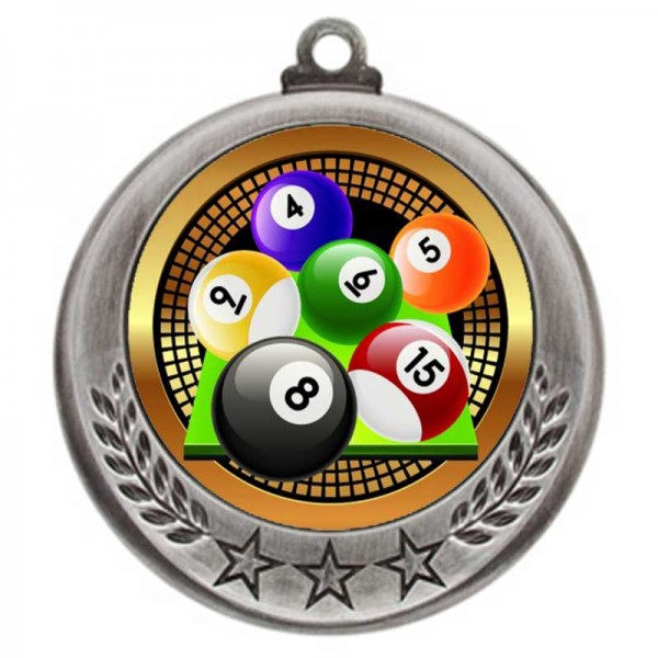 Billiards Silver Medal 2 3/4 in MMI4770-PGS036