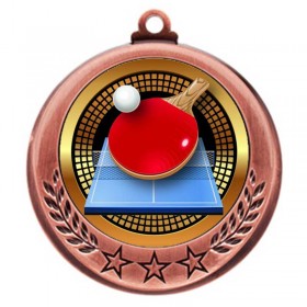 Médaille Ping Pong Bronze 2.75" - MMI4770Z-PGS039