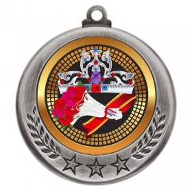 Médaille Reine de Beauté Argent 2.75" - MMI4770S-PGS041