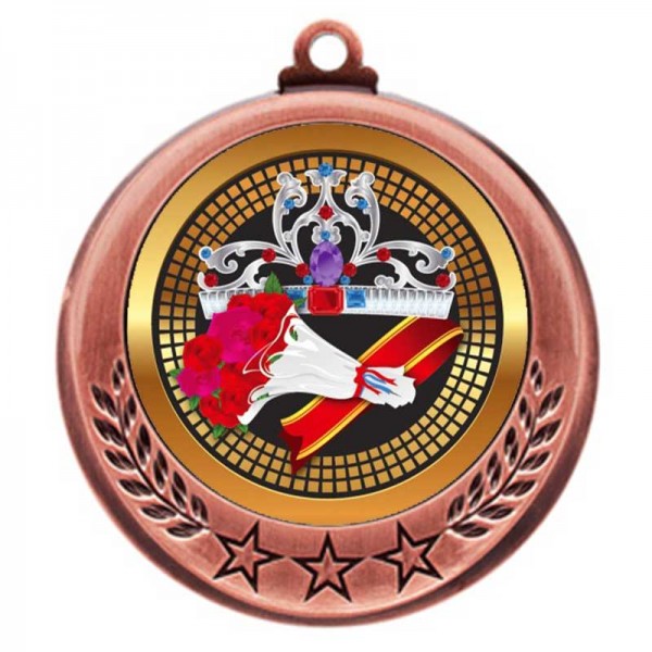 Médaille Reine de Beauté Bronze 2.75" - MMI4770Z-PGS041