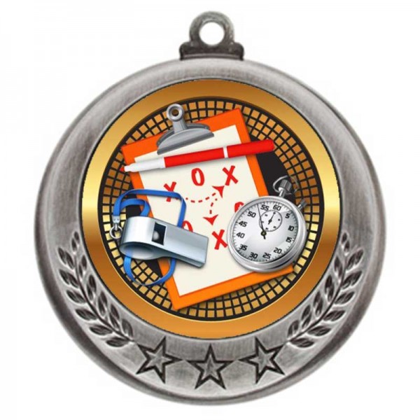 Médaille Coach Argent 2.75" - MMI4770S-PGS048