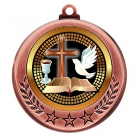 Bronze Religion Medal 2.75" - MMI4770Z-PGS058