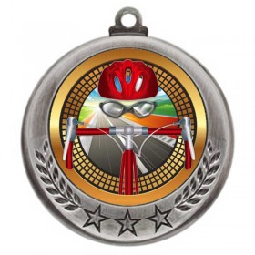 Médaille Vélo de Route Argent 2.75" - MMI4770S-PGS062