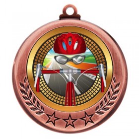 Bronze Cycling Medal 2.75" - MMI4770Z-PGS062