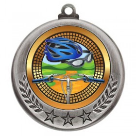 Silver Mountain Bike Medal 2.75" - MMI4770S-PGS063