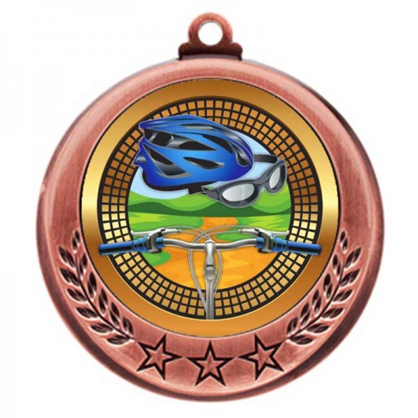 Médaille Vélo de Montagne Bronze 2.75" - MMI4770Z-PGS063