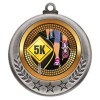 Silver 5K Run Medal 2.75" - MMI4770S-PGS071