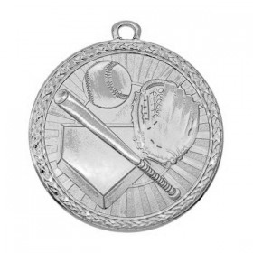 Médaille Baseball Argent 2" - MSB1002S