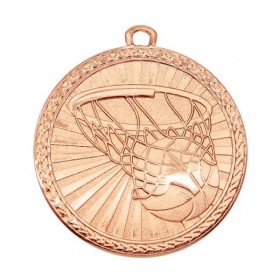 Bronze Basketball Medal - 2" MSB1003Z