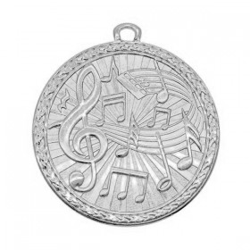 Médaille Musique Argent 2" - MSB1030S